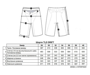 Велошорти TLD DRIFT SHORT SHELL [DARK CHARCOAL]